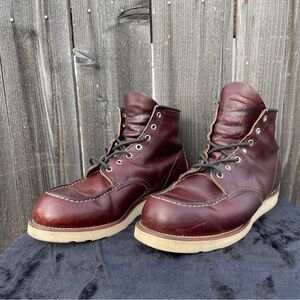 Red Wing 9.5 E2 Moc Toe 8138 Briar Oil Slick Dark Brown *Made in USA*